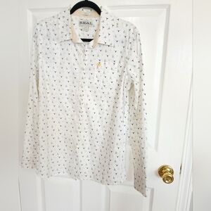 Ariat Cactus And Steer Head Kirby Stretch Long Sleeve Button Down Shirt Sz L